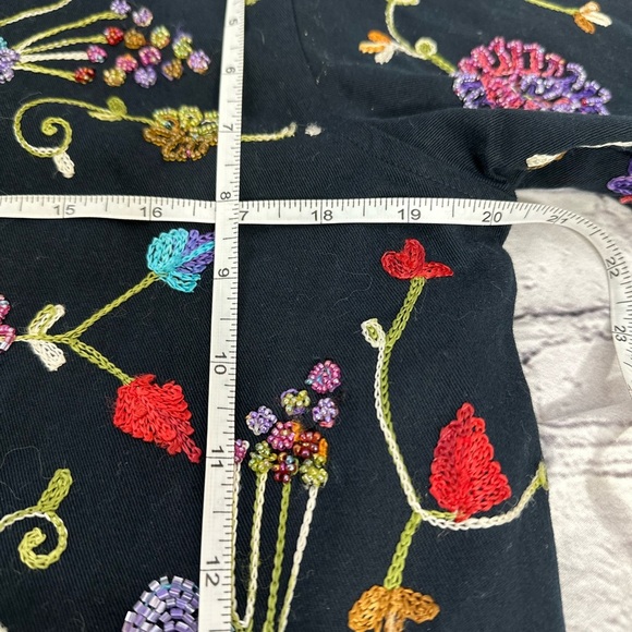 The Quacker Factory Embroidered Floral & Butterfly Jacket — Women’s Size S - Picture 8 of 13